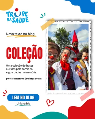 Algumas frases passam. Outras ficam.

Em “Coleção”, Yara Rossatto reúne falas inesperadas, divertidas e emocionantes encontradas durante os encontros da palhaçaria hospitalar.

Leia no blog. Link na bio. 🔴💙